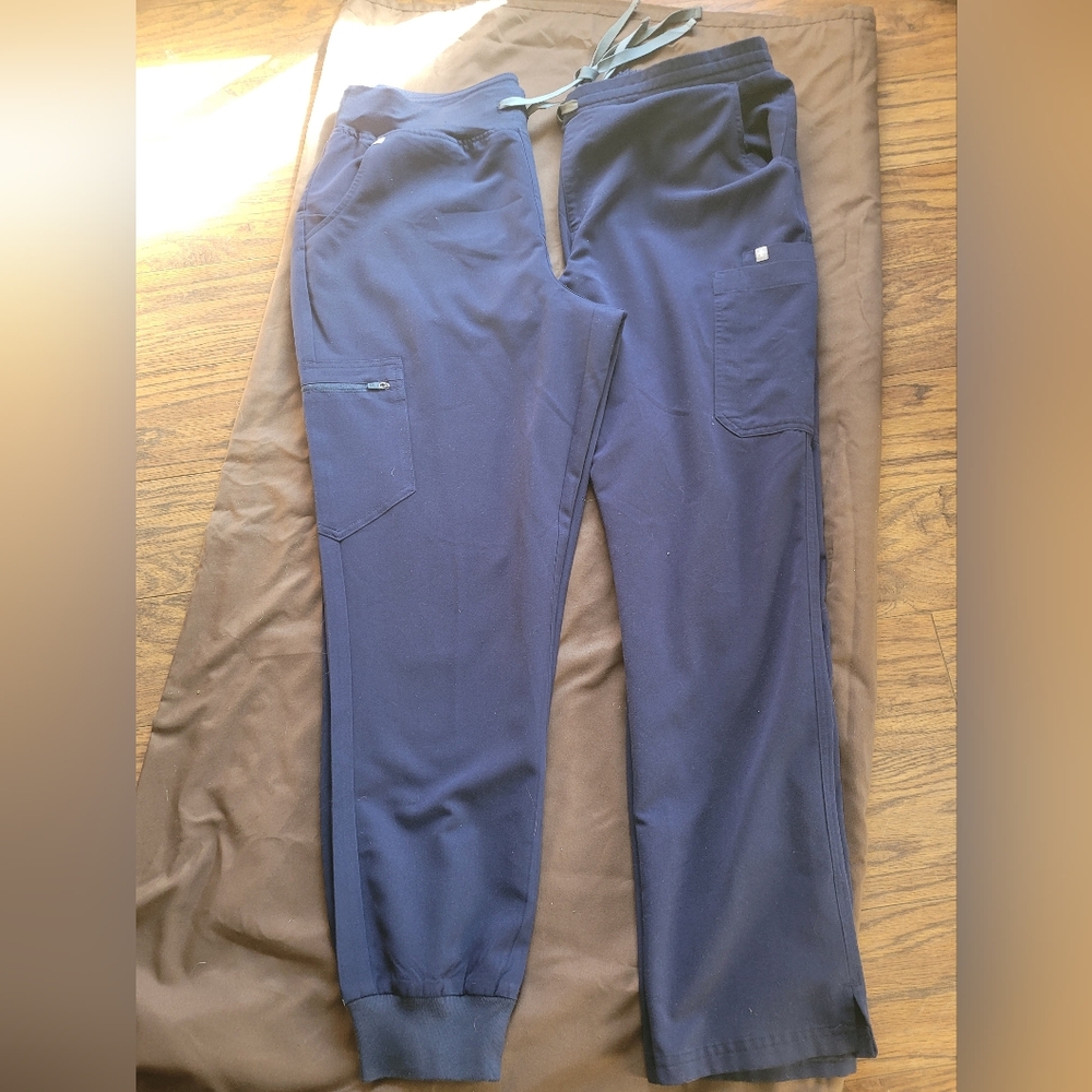 Lady's Navy Blue  Scrub Pants